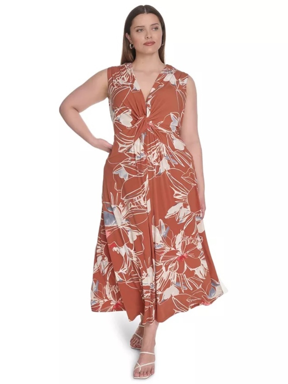 NWT Calvin Klein Sleeveless Jersey Dress - size 16W